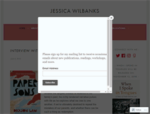 Tablet Screenshot of jessicawilbanks.com